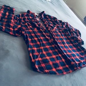 💙Plaid/Flannel Top💙